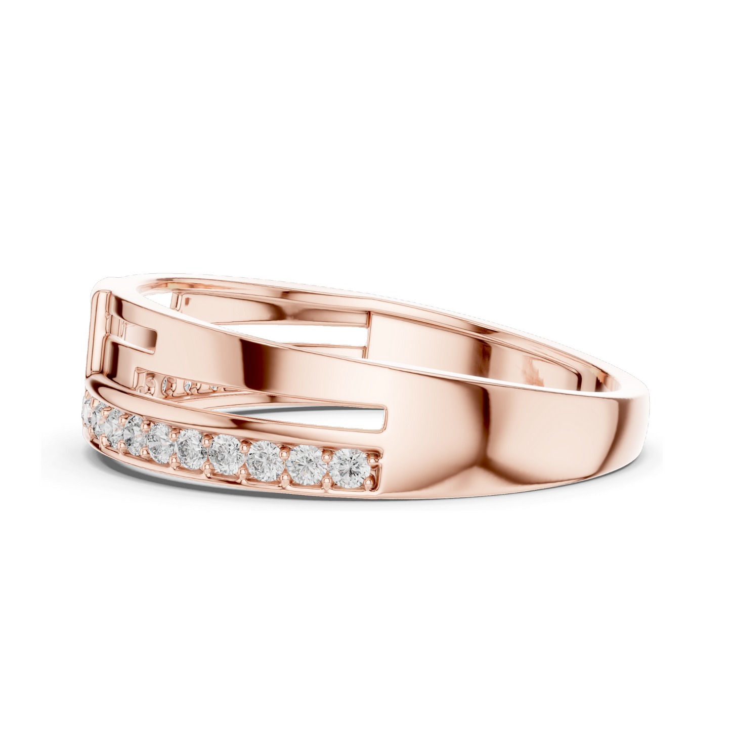 0.312 CT Lab Diamond Ring for Women | VVS-VS Clarity | 18KT, 14KT, 10KT Gold & 925 Silver | Rose, Yellow, White Gold & Moissanite Options