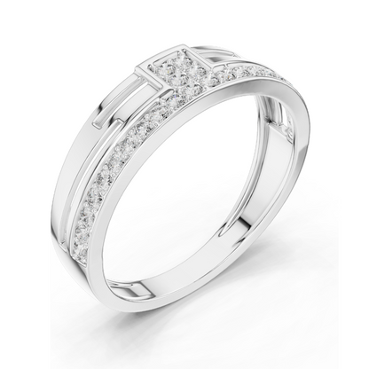 0.312 CT Lab Diamond Ring for Women | VVS-VS Clarity | 18KT, 14KT, 10KT Gold & 925 Silver | Rose, Yellow, White Gold & Moissanite Options