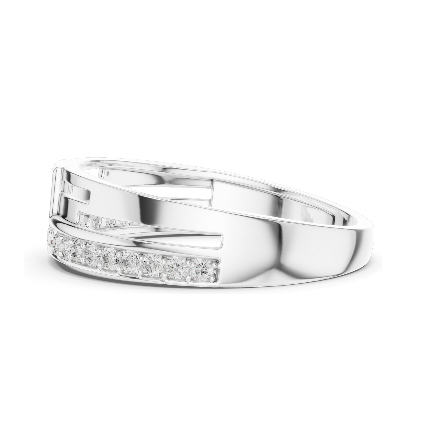 0.312 CT Lab Diamond Ring for Women | VVS-VS Clarity | 18KT, 14KT, 10KT Gold & 925 Silver | Rose, Yellow, White Gold & Moissanite Options