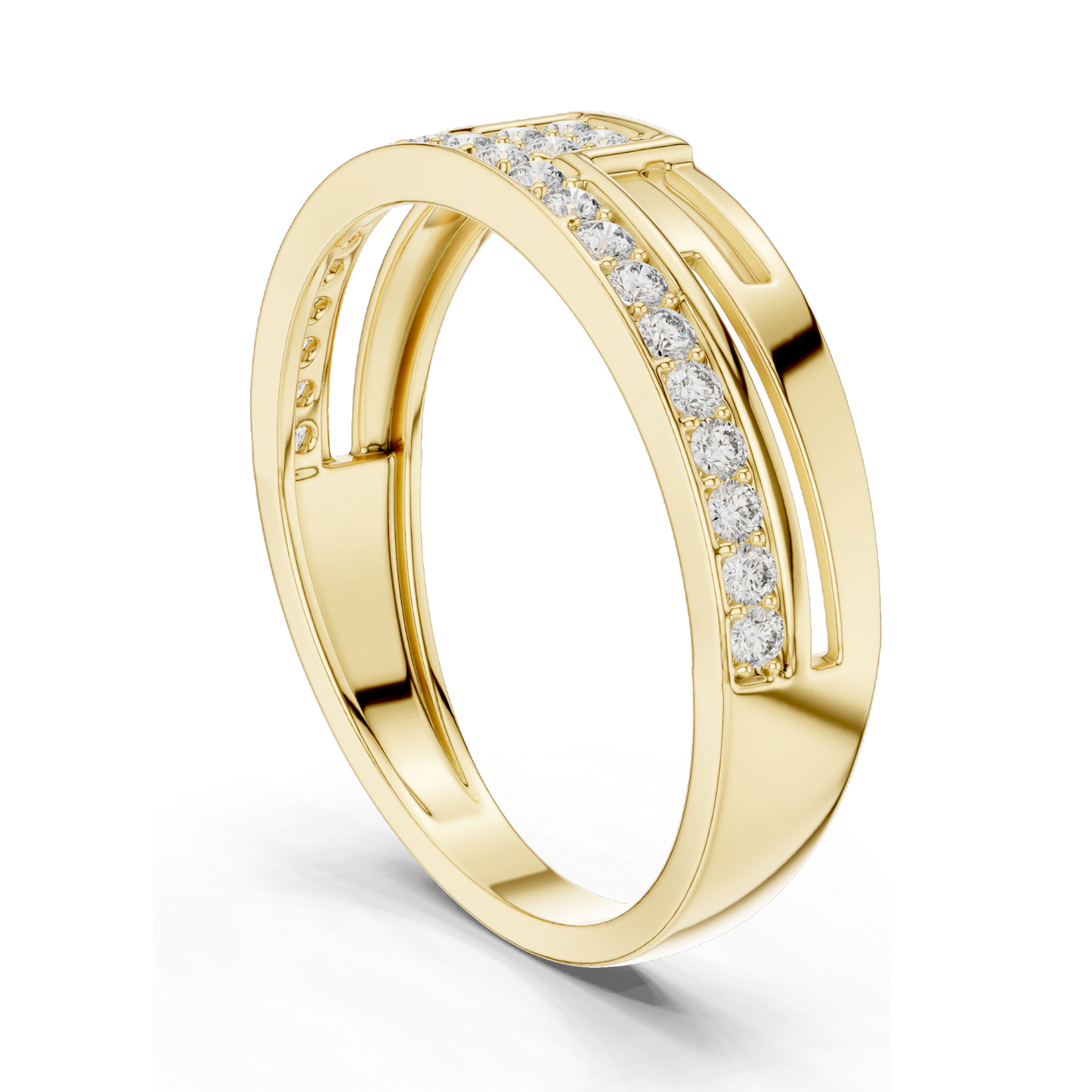 0.312 CT Lab Diamond Ring for Women | VVS-VS Clarity | 18KT, 14KT, 10KT Gold & 925 Silver | Rose, Yellow, White Gold & Moissanite Options