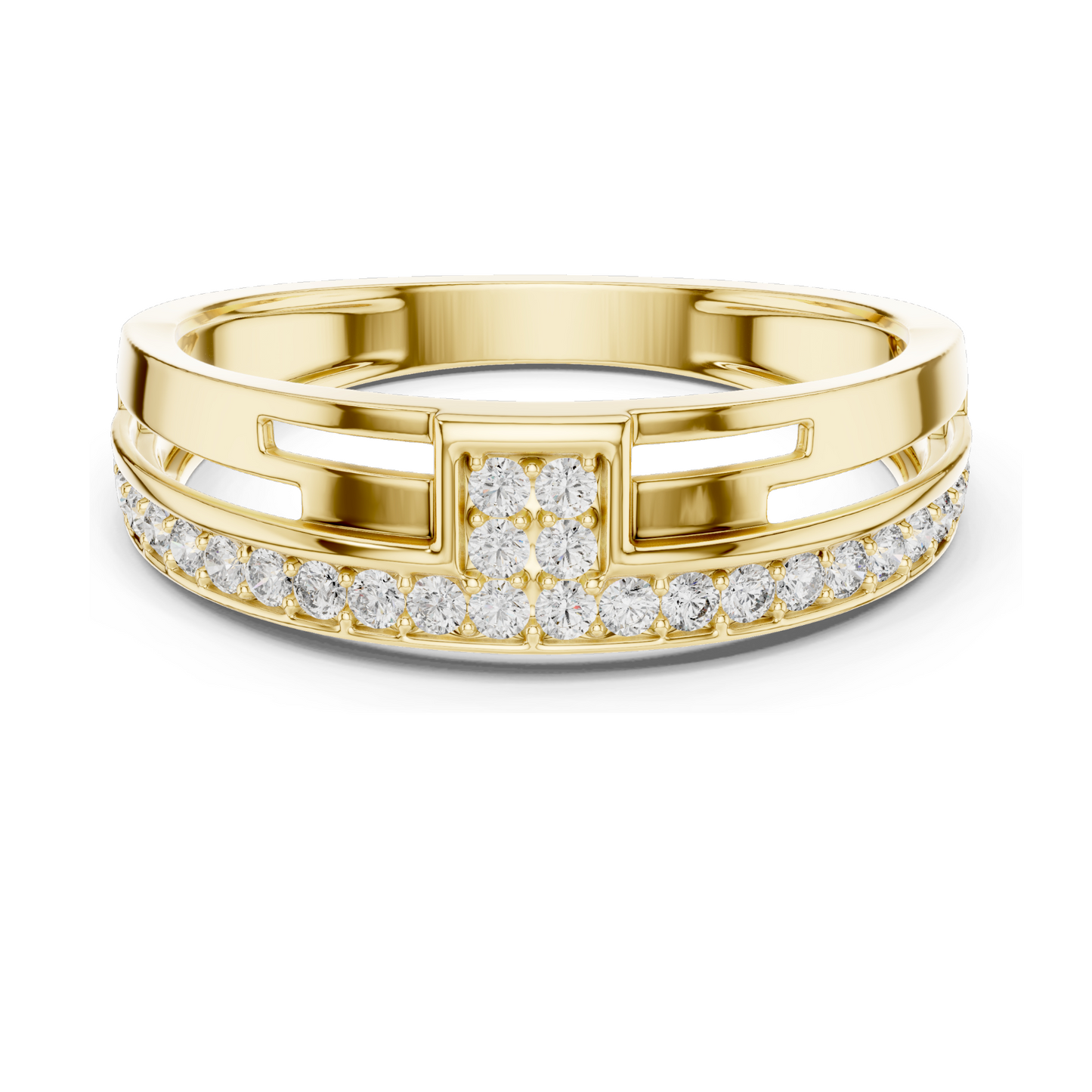 0.312 CT Lab Diamond Ring for Women | VVS-VS Clarity | 18KT, 14KT, 10KT Gold & 925 Silver | Rose, Yellow, White Gold & Moissanite Options