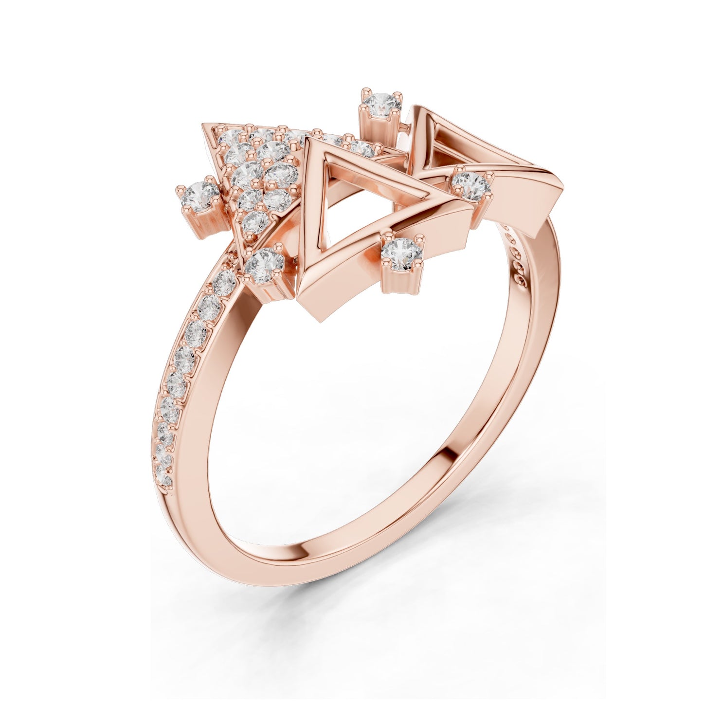 0.247 CT Lab-Grown VVS-VS EF Round Brilliant Diamond Ring for Women | 18KT, 14KT, 10KT Gold & 925 Silver | Moissanite Options | Rose, Yellow, White Gold