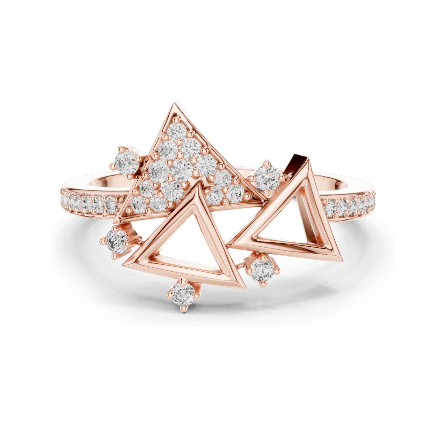 0.247 CT Lab-Grown VVS-VS EF Round Brilliant Diamond Ring for Women | 18KT, 14KT, 10KT Gold & 925 Silver | Moissanite Options | Rose, Yellow, White Gold