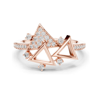 0.247 CT Lab-Grown VVS-VS EF Round Brilliant Diamond Ring for Women | 18KT, 14KT, 10KT Gold & 925 Silver | Moissanite Options | Rose, Yellow, White Gold