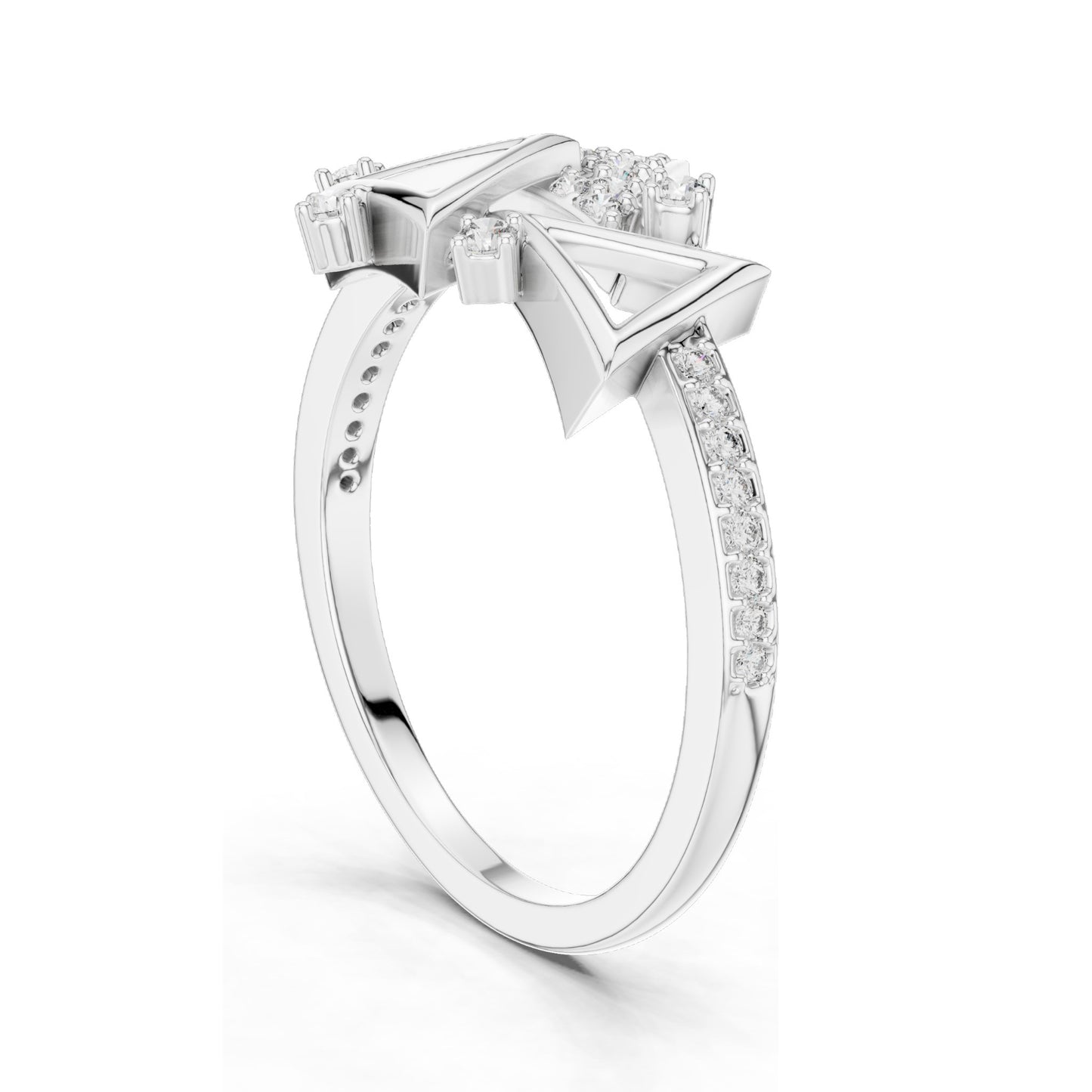 0.247 CT Lab-Grown VVS-VS EF Round Brilliant Diamond Ring for Women | 18KT, 14KT, 10KT Gold & 925 Silver | Moissanite Options | Rose, Yellow, White Gold