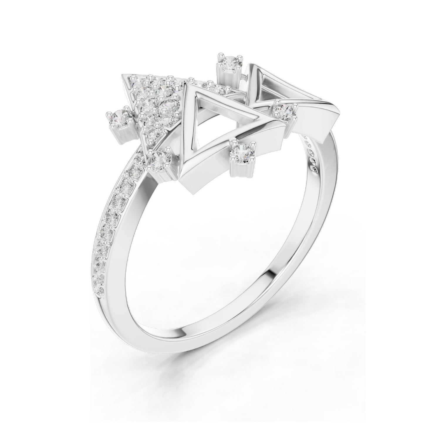 0.247 CT Lab-Grown VVS-VS EF Round Brilliant Diamond Ring for Women | 18KT, 14KT, 10KT Gold & 925 Silver | Moissanite Options | Rose, Yellow, White Gold