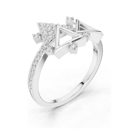 0.247 CT Lab-Grown VVS-VS EF Round Brilliant Diamond Ring for Women | 18KT, 14KT, 10KT Gold & 925 Silver | Moissanite Options | Rose, Yellow, White Gold