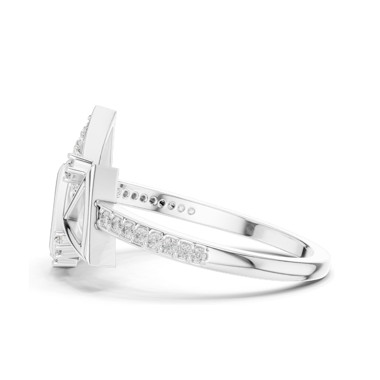 0.247 CT Lab-Grown VVS-VS EF Round Brilliant Diamond Ring for Women | 18KT, 14KT, 10KT Gold & 925 Silver | Moissanite Options | Rose, Yellow, White Gold