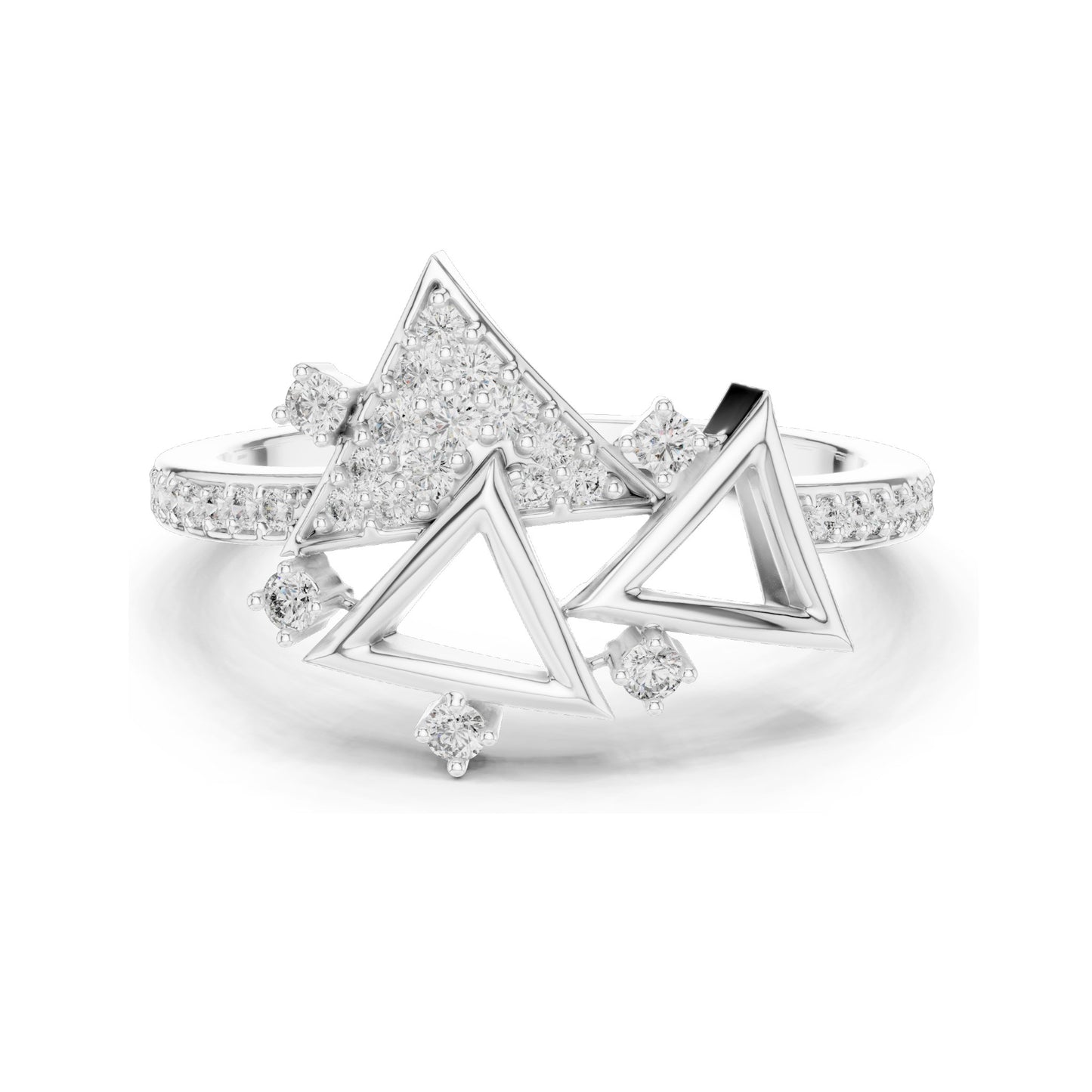 0.247 CT Lab-Grown VVS-VS EF Round Brilliant Diamond Ring for Women | 18KT, 14KT, 10KT Gold & 925 Silver | Moissanite Options | Rose, Yellow, White Gold