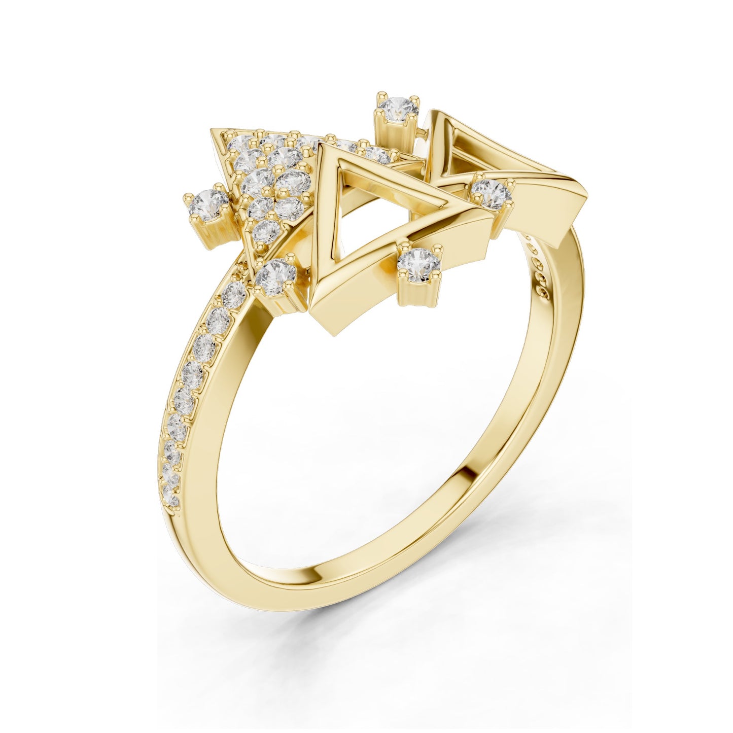 0.247 CT Lab-Grown VVS-VS EF Round Brilliant Diamond Ring for Women | 18KT, 14KT, 10KT Gold & 925 Silver | Moissanite Options | Rose, Yellow, White Gold