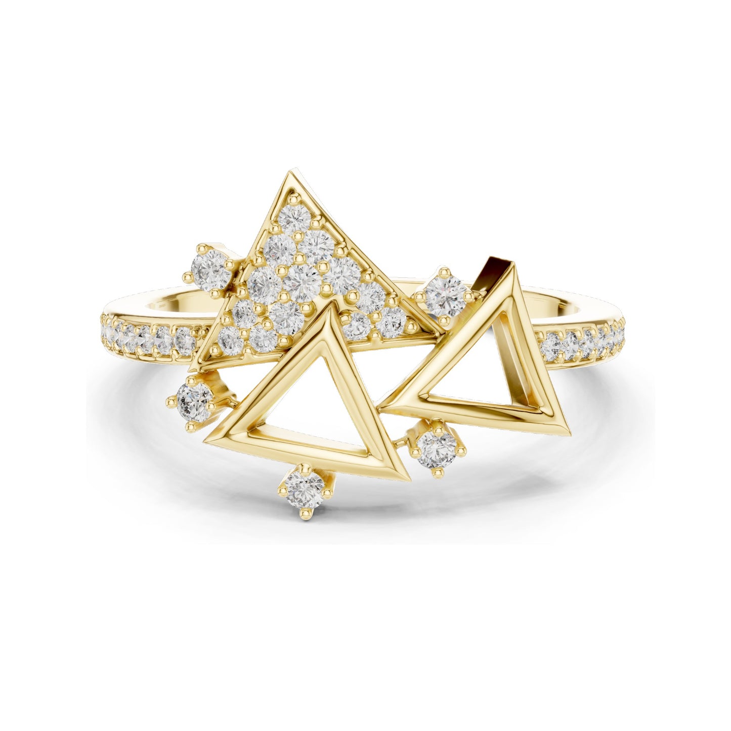 0.247 CT Lab-Grown VVS-VS EF Round Brilliant Diamond Ring for Women | 18KT, 14KT, 10KT Gold & 925 Silver | Moissanite Options | Rose, Yellow, White Gold