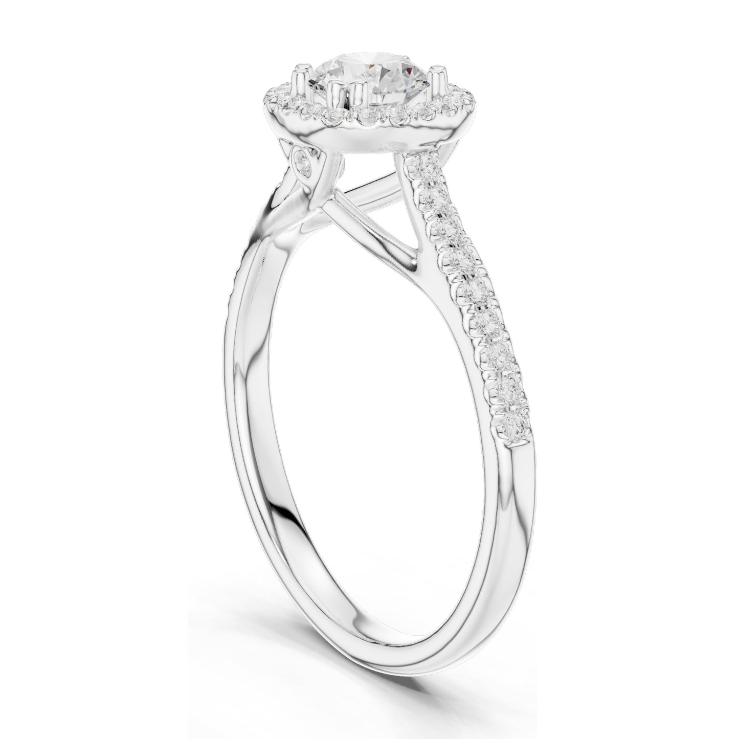 0.79 CT Lab Diamond Cushion Cut Halo Engagement Ring for Women | VVS-VS EF Clarity | 18KT, 14KT, 10KT Gold & 925 Silver | Rose, Yellow, White Gold & Moissanite Options