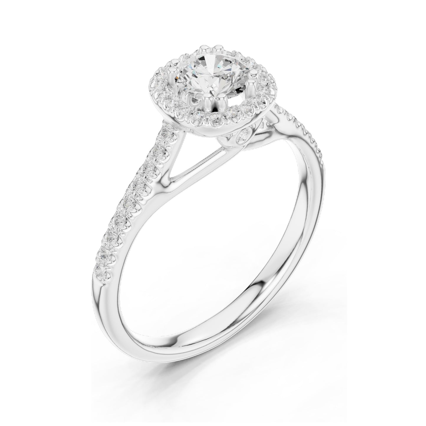 0.79 CT Lab Diamond Cushion Cut Halo Engagement Ring for Women | VVS-VS EF Clarity | 18KT, 14KT, 10KT Gold & 925 Silver | Rose, Yellow, White Gold & Moissanite Options