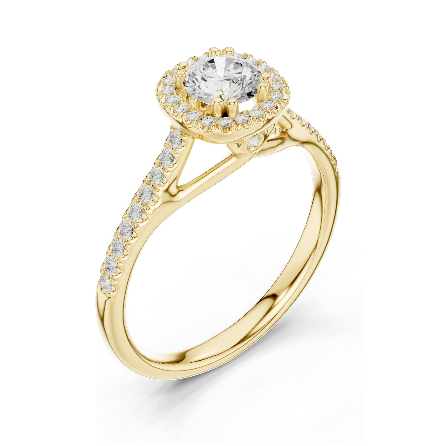 0.79 CT Lab Diamond Cushion Cut Halo Engagement Ring for Women | VVS-VS EF Clarity | 18KT, 14KT, 10KT Gold & 925 Silver | Rose, Yellow, White Gold & Moissanite Options