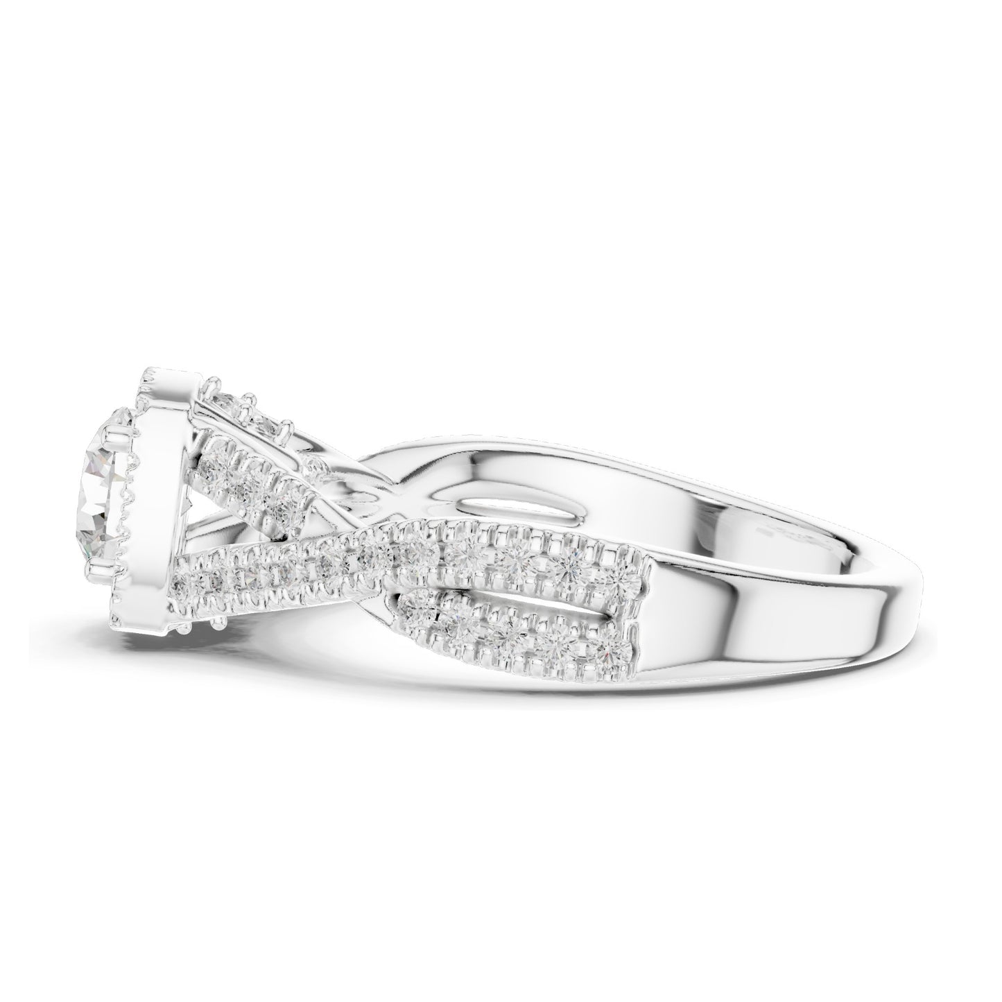 1.27 CT Round Cushion Lab Diamond Halo Ring for Women | VVS-VS EF Clarity | 18KT, 14KT, 10KT Gold & 925 Silver | Rose, Yellow, White Gold & Moissanite Options