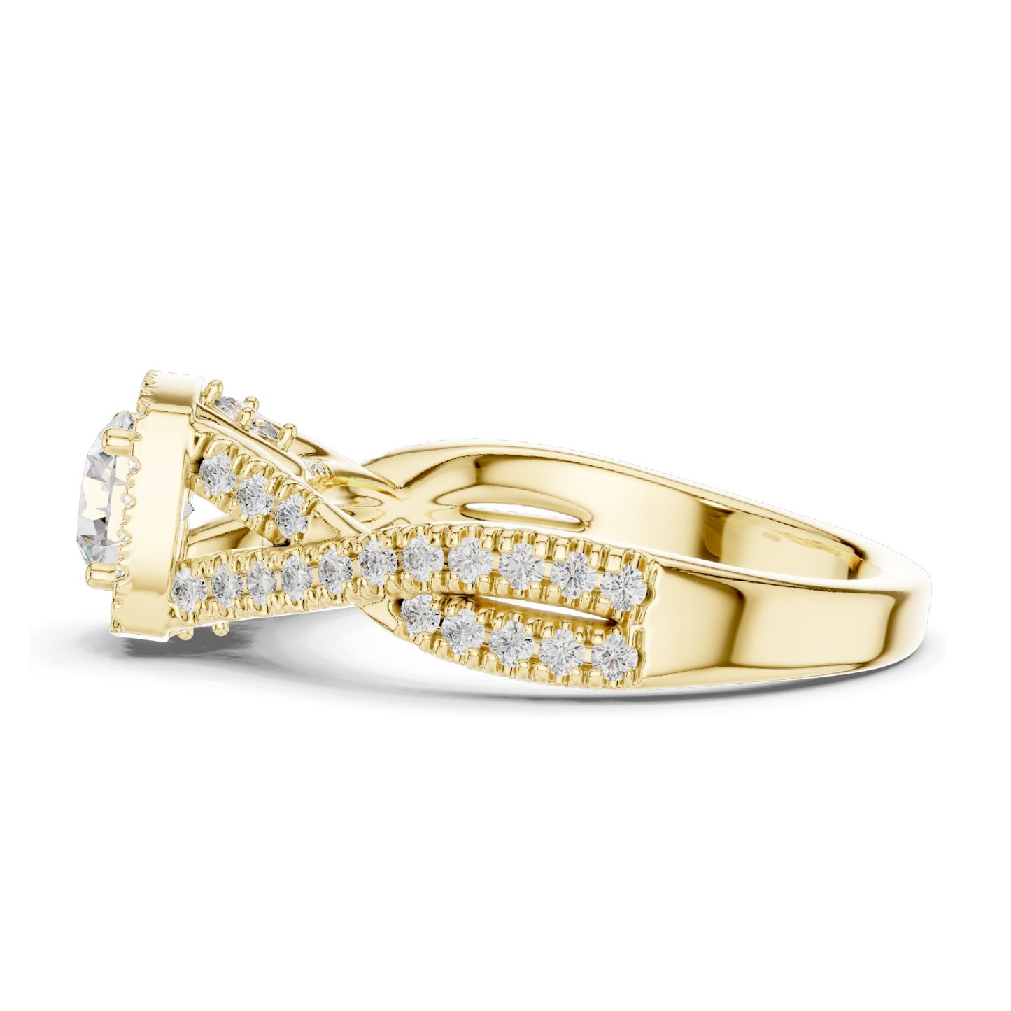 1.27 CT Round Cushion Lab Diamond Halo Ring for Women | VVS-VS EF Clarity | 18KT, 14KT, 10KT Gold & 925 Silver | Rose, Yellow, White Gold & Moissanite Options