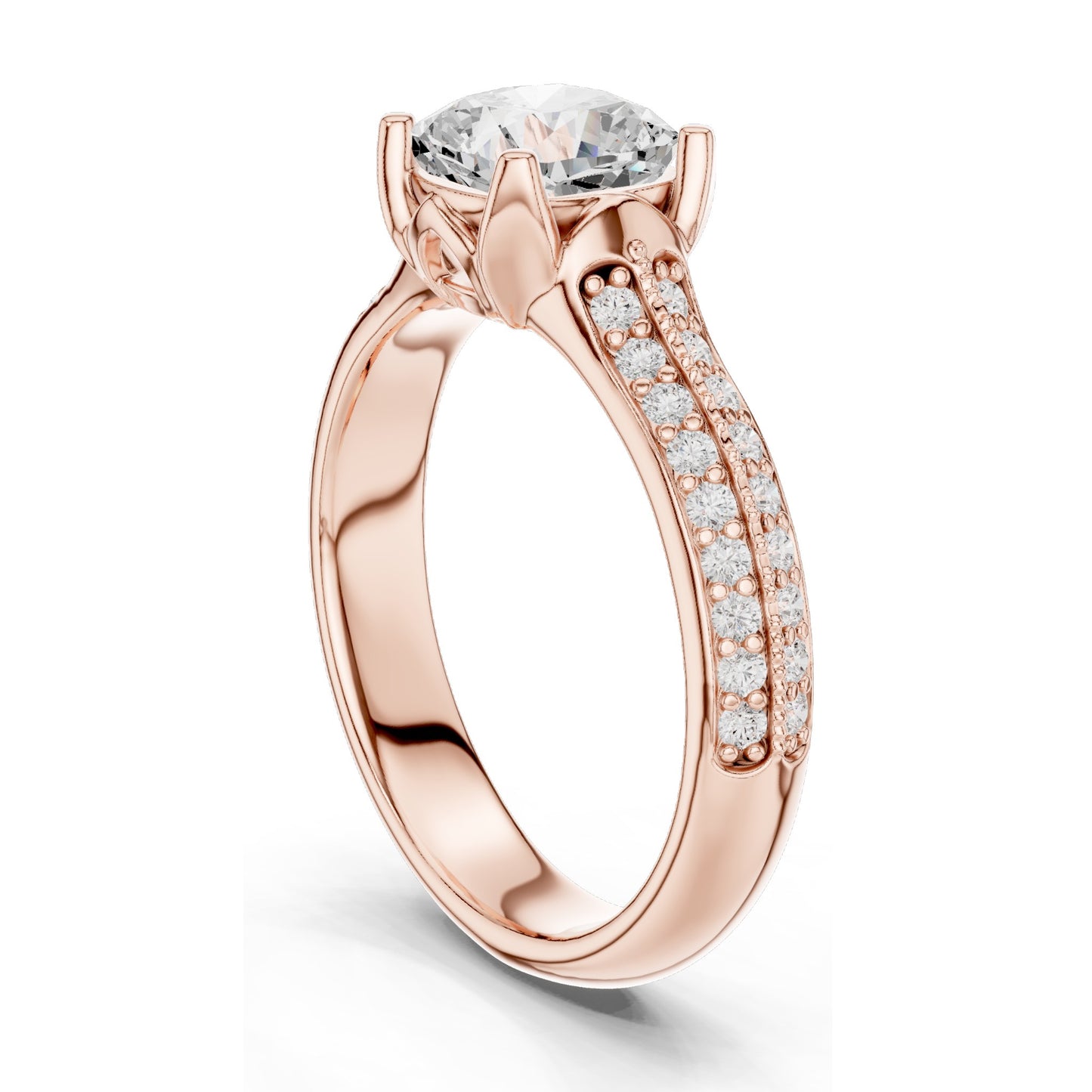 1.86 CT Cushion Cut Lab Diamond Engagement Ring for Women | VVS-VS EF Clarity | 18KT, 14KT, 10KT Gold & 925 Silver | Moissanite & Diamond Options | Rose, Yellow, White Gold