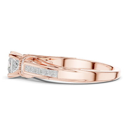 1.156 CT Princess Cut Lab Diamond Ring for Women | VVS-VS EF Clarity | 18KT, 14KT, 10KT Gold & 925 Silver | Rose, Yellow, White Gold & Moissanite Options