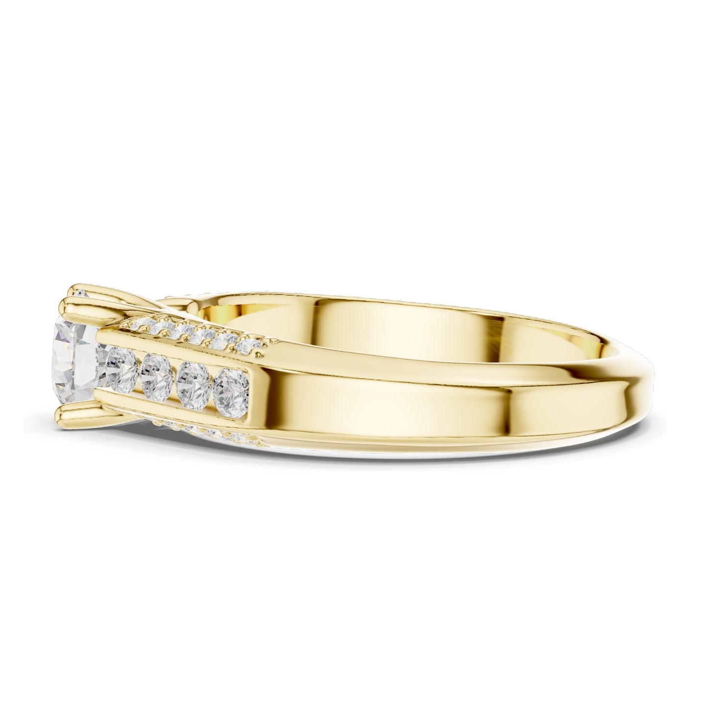 1.122 CT Round Brilliant Lab Diamond Halo Engagement Ring | VVS-VS EF Clarity | 18KT, 14KT, 10KT Gold & 925 Silver | Rose, Yellow, White Gold & Moissanite Options