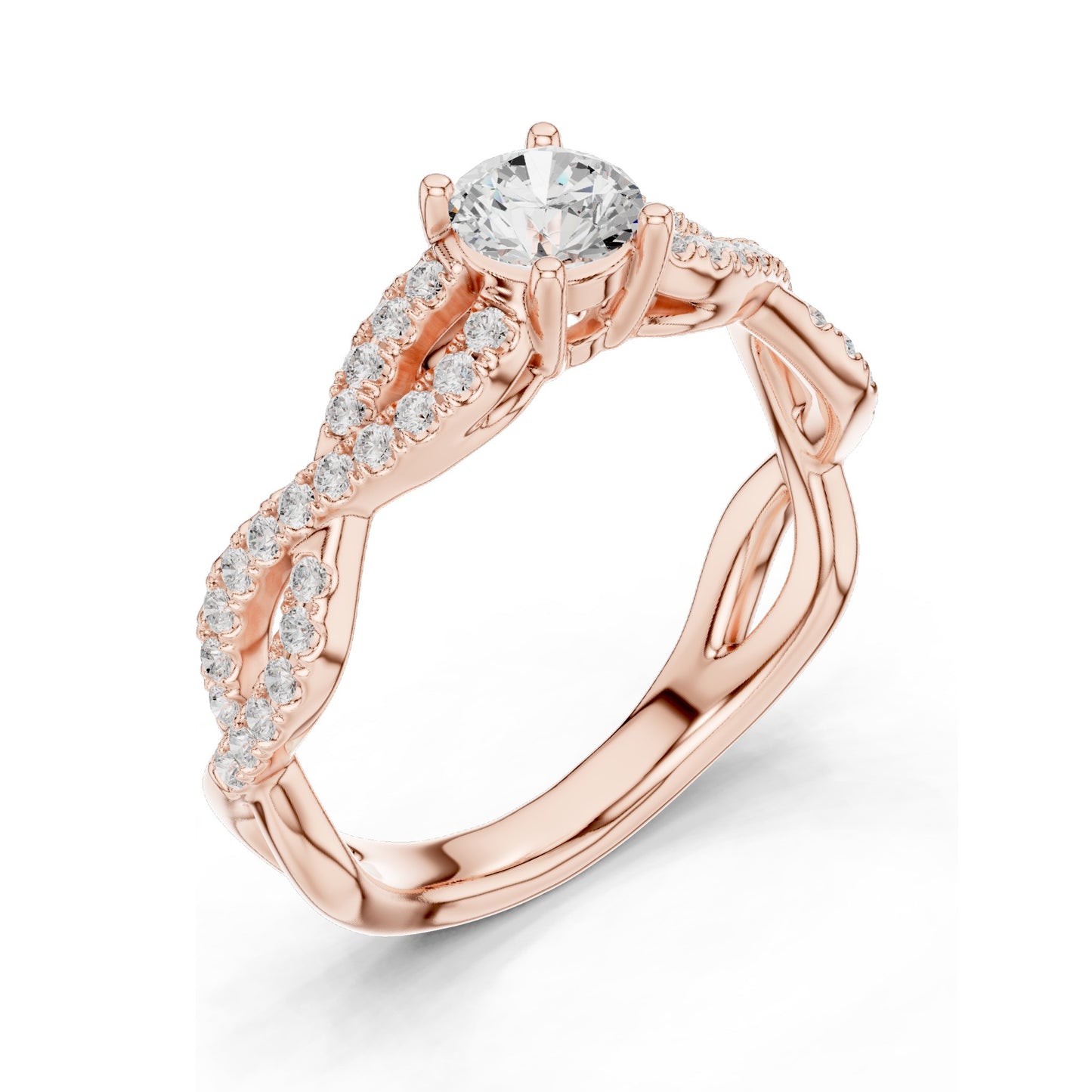 0.816 CT Round Brilliant Lab Diamond Engagement Ring for Women | VVS-VS EF Clarity | 18KT, 14KT, 10KT Gold & 925 Silver | Rose, Yellow, White Gold & Moissanite Options