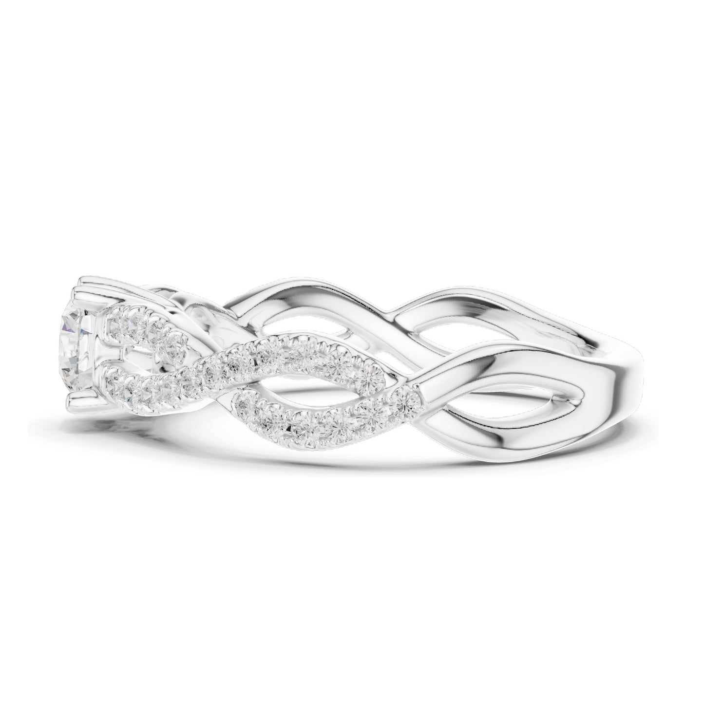 0.816 CT Round Brilliant Lab Diamond Engagement Ring for Women | VVS-VS EF Clarity | 18KT, 14KT, 10KT Gold & 925 Silver | Rose, Yellow, White Gold & Moissanite Options