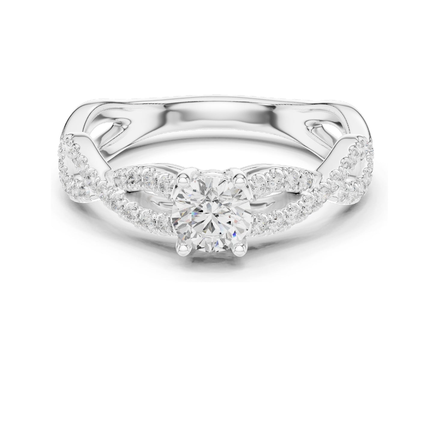 0.816 CT Round Brilliant Lab Diamond Engagement Ring for Women | VVS-VS EF Clarity | 18KT, 14KT, 10KT Gold & 925 Silver | Rose, Yellow, White Gold & Moissanite Options