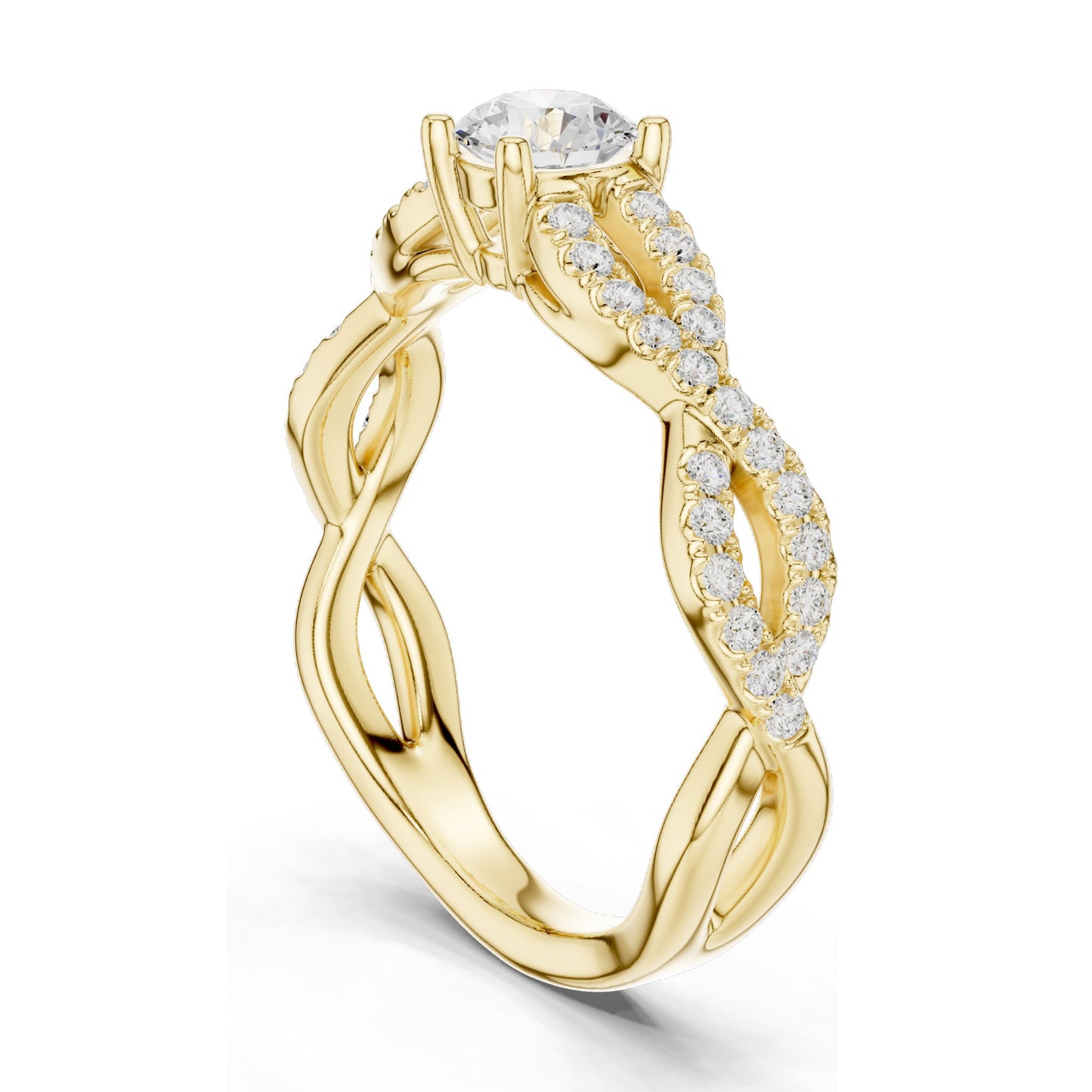 0.816 CT Round Brilliant Lab Diamond Engagement Ring for Women | VVS-VS EF Clarity | 18KT, 14KT, 10KT Gold & 925 Silver | Rose, Yellow, White Gold & Moissanite Options