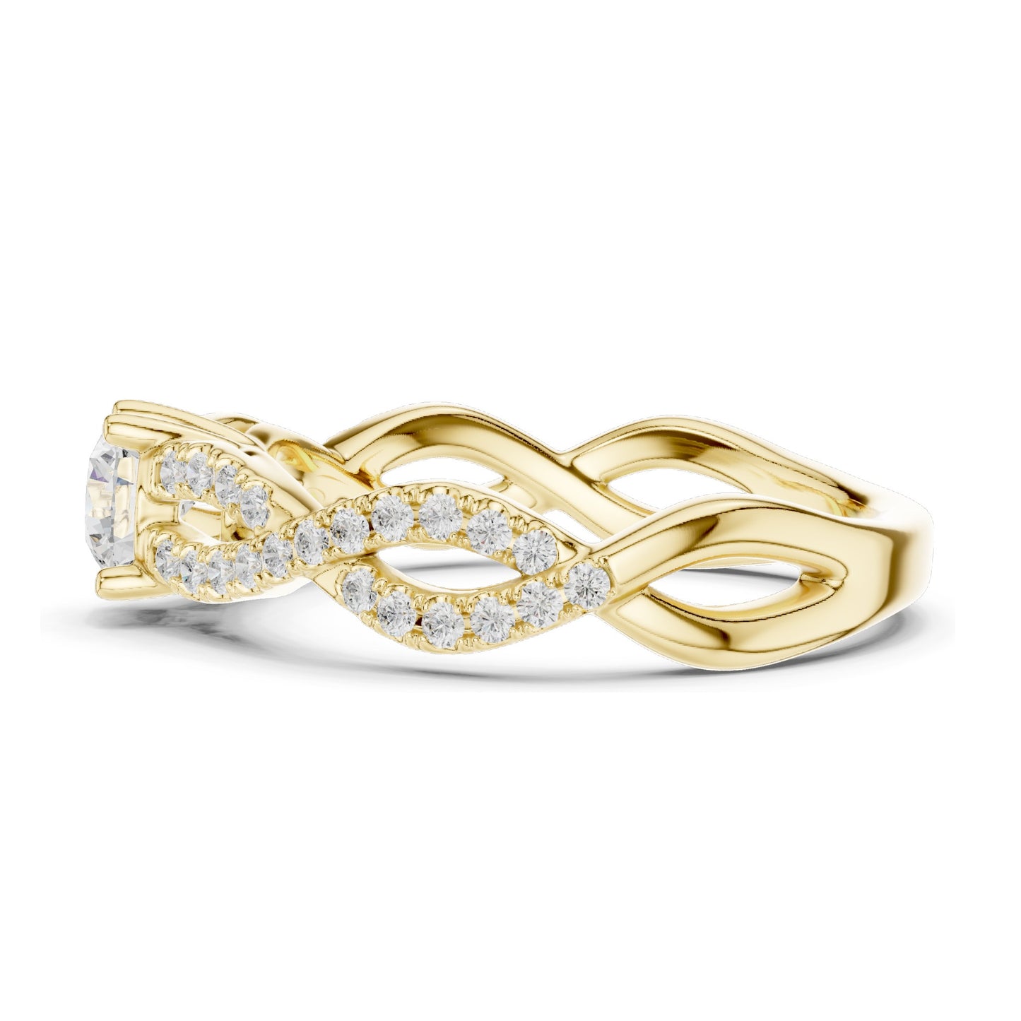 0.816 CT Round Brilliant Lab Diamond Engagement Ring for Women | VVS-VS EF Clarity | 18KT, 14KT, 10KT Gold & 925 Silver | Rose, Yellow, White Gold & Moissanite Options