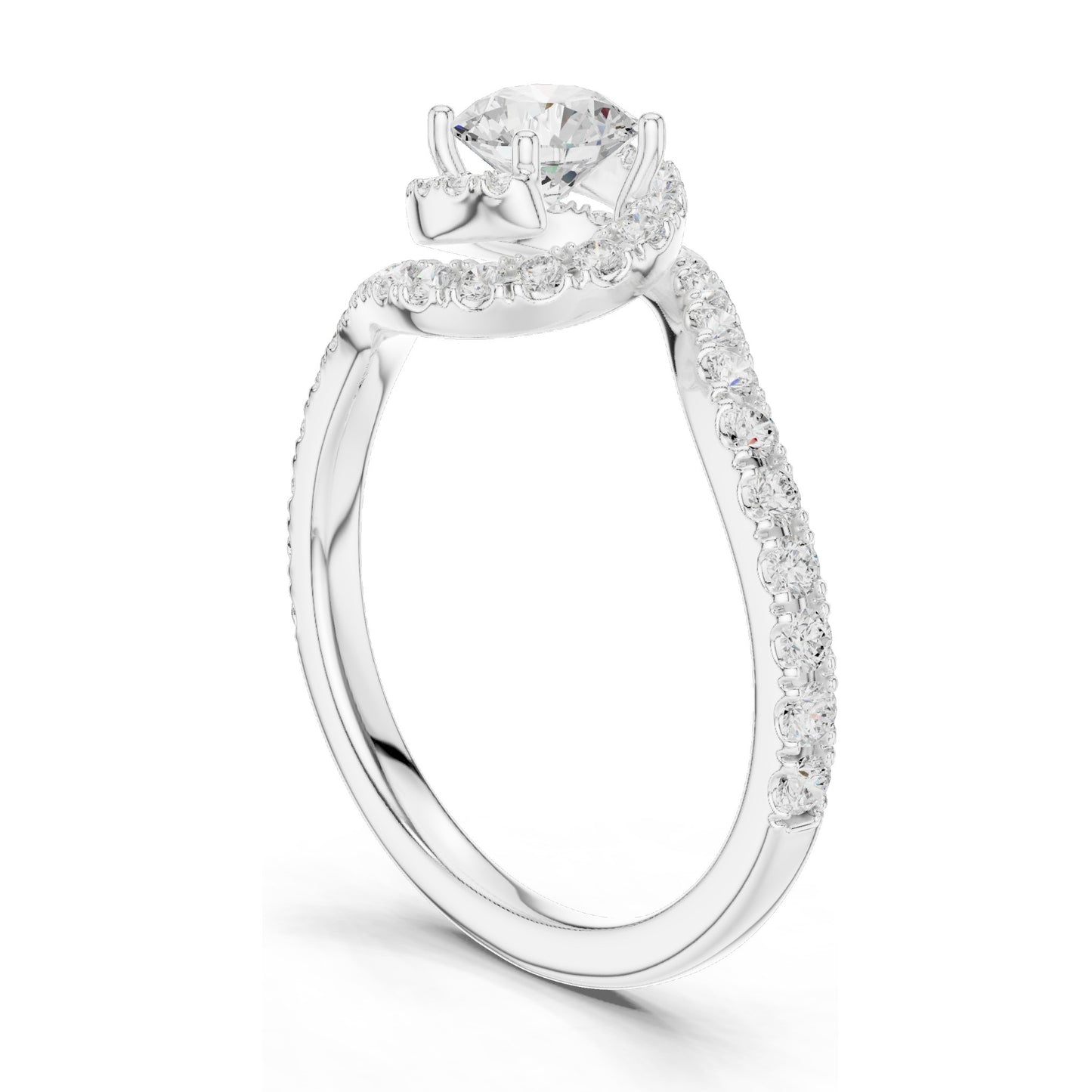 1.202 CT Round Brilliant Lab Diamond Halo Engagement Ring for Women | VVS-VS EF Clarity | 18KT, 14KT, 10KT Gold & 925 Silver | Rose, Yellow, White Gold & Moissanite Options