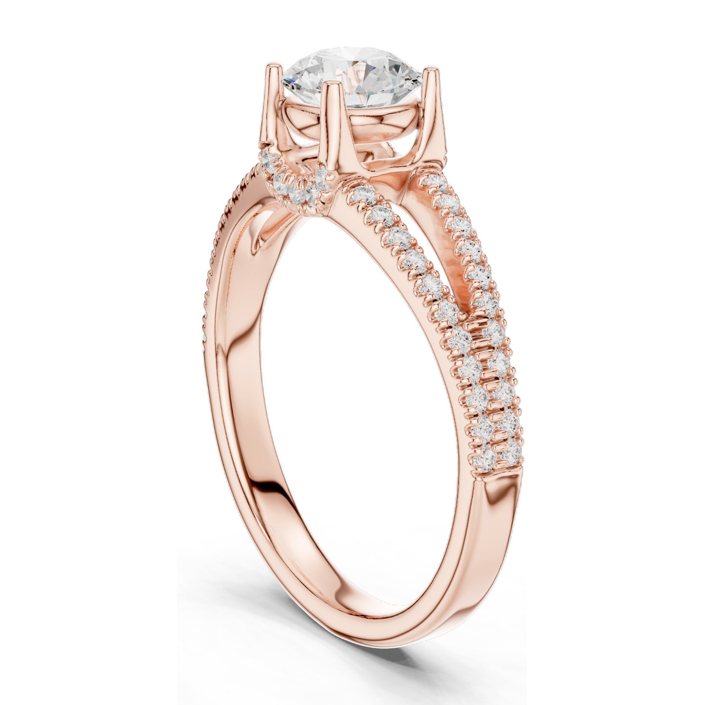 1.124 CT Round Brilliant Lab Diamond Solitaire Engagement Ring for Women | VVS-VS EF Clarity | 18KT, 14KT, 10KT Gold & 925 Silver | Rose, Yellow, White Gold & Moissanite Options
