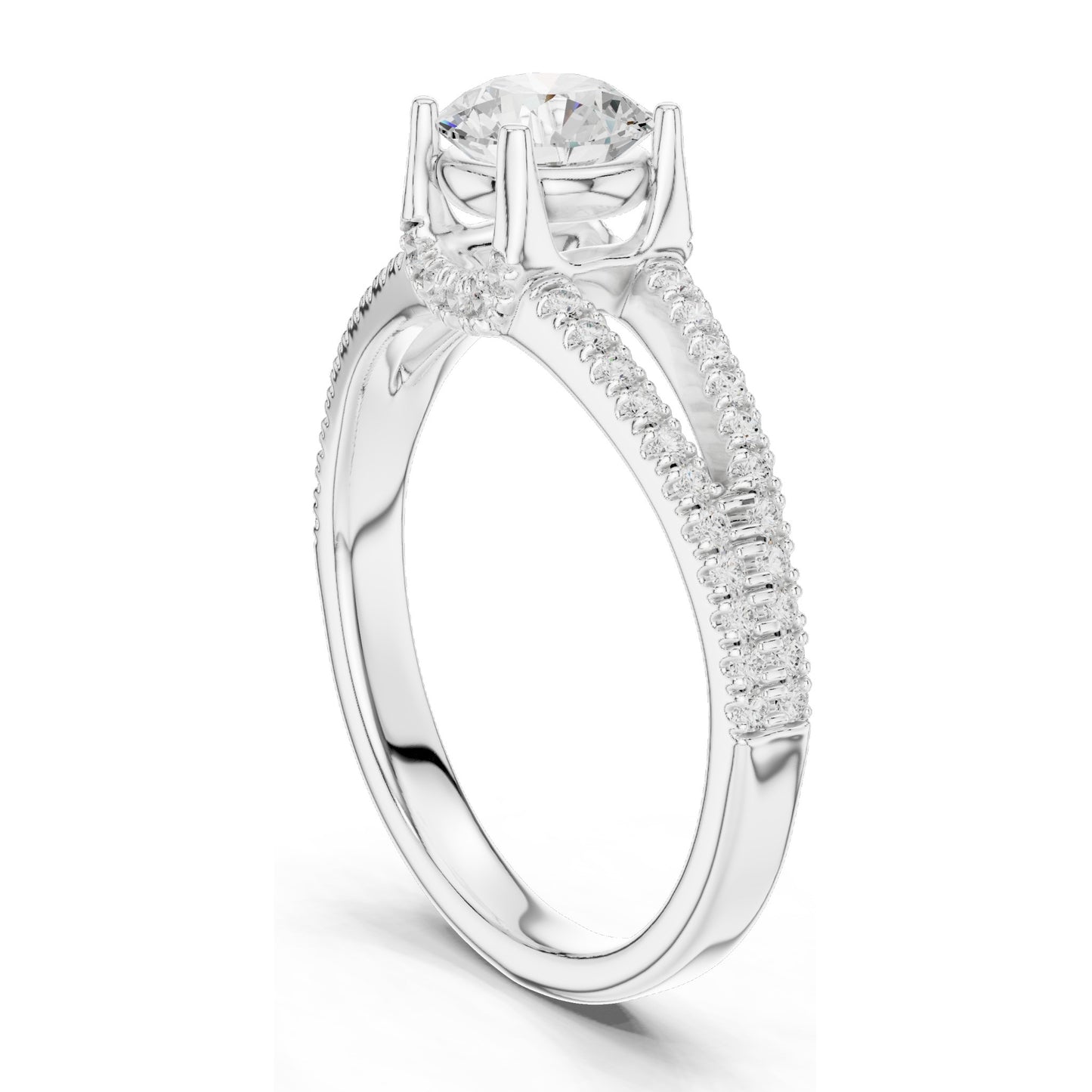 1.124 CT Round Brilliant Lab Diamond Solitaire Engagement Ring for Women | VVS-VS EF Clarity | 18KT, 14KT, 10KT Gold & 925 Silver | Rose, Yellow, White Gold & Moissanite Options