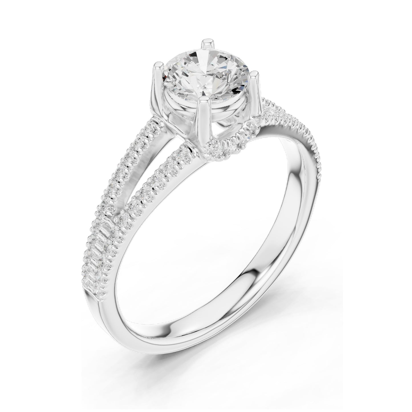 1.124 CT Round Brilliant Lab Diamond Solitaire Engagement Ring for Women | VVS-VS EF Clarity | 18KT, 14KT, 10KT Gold & 925 Silver | Rose, Yellow, White Gold & Moissanite Options