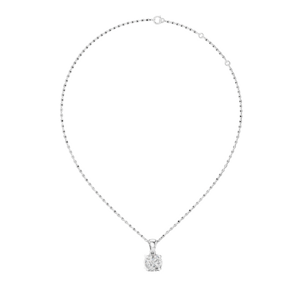 1 Carat Lab-Grown Diamond Pendant | VVS-VS EF CVD | 18KT, 14KT, Rose, Yellow, White Gold Options