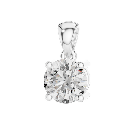 1 Carat Lab-Grown Diamond Pendant | VVS-VS EF CVD | 18KT, 14KT, Rose, Yellow, White Gold Options
