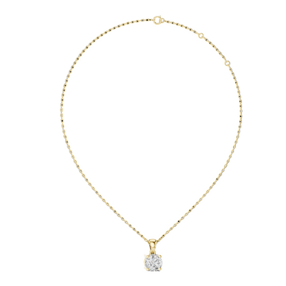 1 Carat Lab-Grown Diamond Pendant | VVS-VS EF CVD | 18KT, 14KT, Rose, Yellow, White Gold Options