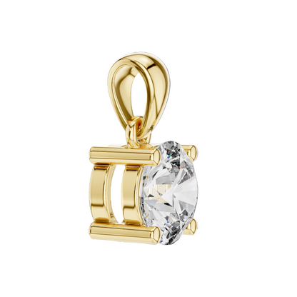 1 Carat Lab-Grown Diamond Pendant | VVS-VS EF CVD | 18KT, 14KT, Rose, Yellow, White Gold Options
