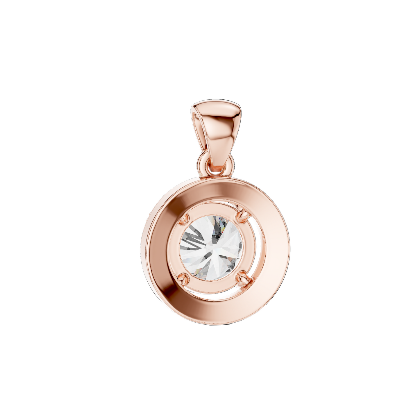 1.2 CT Lab-Grown Diamond Pendant Necklace | VVS-VS EF CVD | 18KT, 14KT, Rose, Yellow & White Gold Options | Sustainable Luxury Jewelry