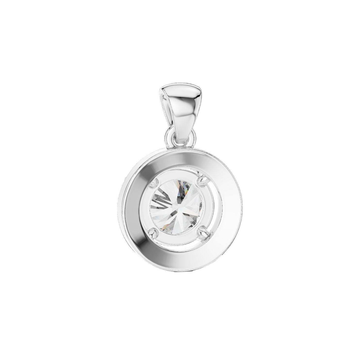 1.2 CT Lab-Grown Diamond Pendant Necklace | VVS-VS EF CVD | 18KT, 14KT, Rose, Yellow & White Gold Options | Sustainable Luxury Jewelry