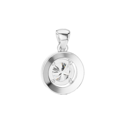 1.2 CT Lab-Grown Diamond Pendant Necklace | VVS-VS EF CVD | 18KT, 14KT, Rose, Yellow & White Gold Options | Sustainable Luxury Jewelry