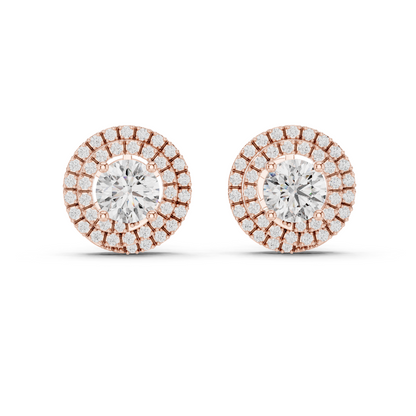 3.42 CT Lab-Grown VVS-VS-EF CVD Diamond Earrings | 18KT, 14KT, 10KT Gold & 925 Silver | Moissanite Option | Rose, Yellow, White Gold