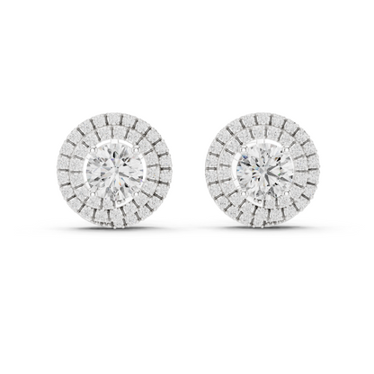 3.42 CT Lab-Grown VVS-VS-EF CVD Diamond Earrings | 18KT, 14KT, 10KT Gold & 925 Silver | Moissanite Option | Rose, Yellow, White Gold