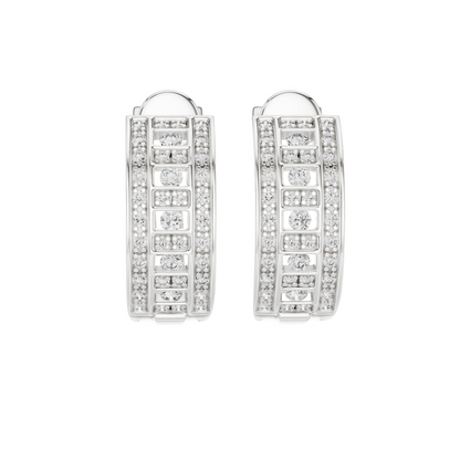 0.608 CT Lab Diamond Earring | Round Brilliant Cut VVS–VS EF CVD | 18KT, 14KT, 10KT Gold & 925 Silver with Moissanite | Rose, Yellow, White Gold