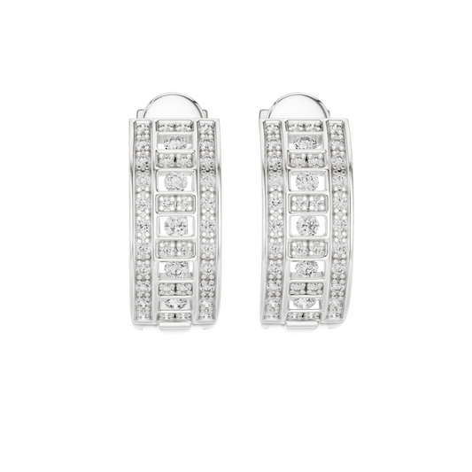 0.608 CT Lab Diamond Earring | Round Brilliant Cut VVS–VS EF CVD | 18KT, 14KT, 10KT Gold & 925 Silver with Moissanite | Rose, Yellow, White Gold