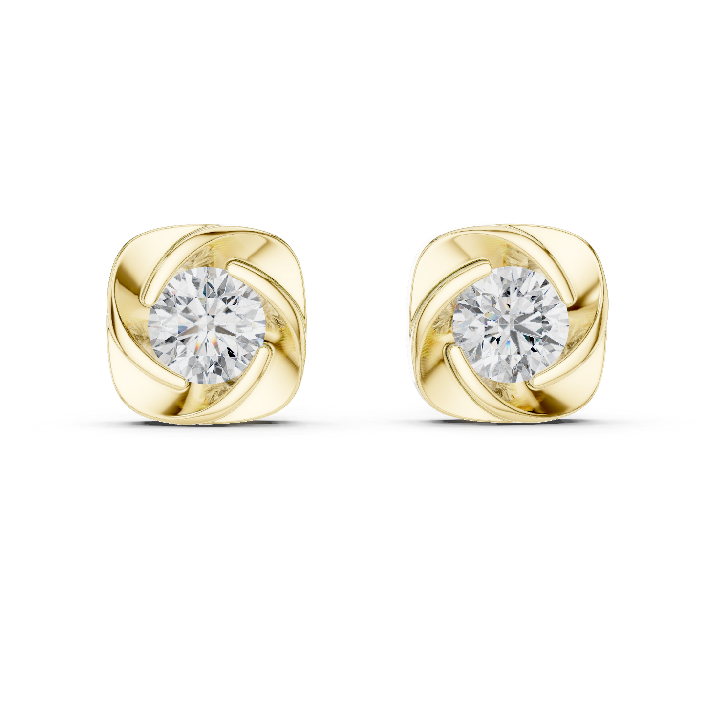 1.8 CT Diamond Earrings – Lab VVS-VS-EF CVD Diamonds in 18KT, 14KT, 10KT Gold & 925 Silver | Moissanite, Rose, Yellow, White Gold Options