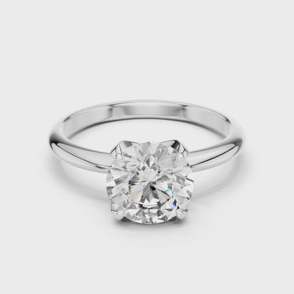 1.5 CT Lab-Grown VVS-VS EF CVD Diamond Engagement Ring for Women | 18KT, 14KT, 10KT Gold & 925 Silver | Moissanite & Diamond Options | Rose, Yellow, White Gold