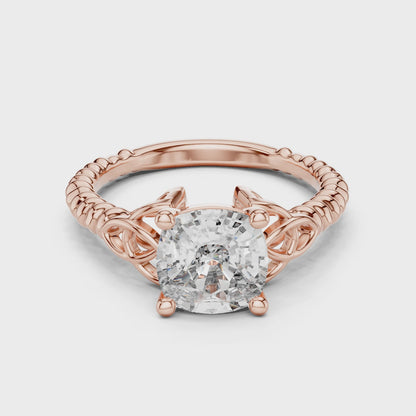 2.43 CT Lab-Grown VVS-VS EF CVD Diamond Ring for Women | 18KT, 14KT, 10KT Gold & 925 Silver | Moissanite & Diamond Options | Rose, Yellow, White Gold