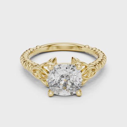 2.43 CT Lab-Grown VVS-VS EF CVD Diamond Ring for Women | 18KT, 14KT, 10KT Gold & 925 Silver | Moissanite & Diamond Options | Rose, Yellow, White Gold
